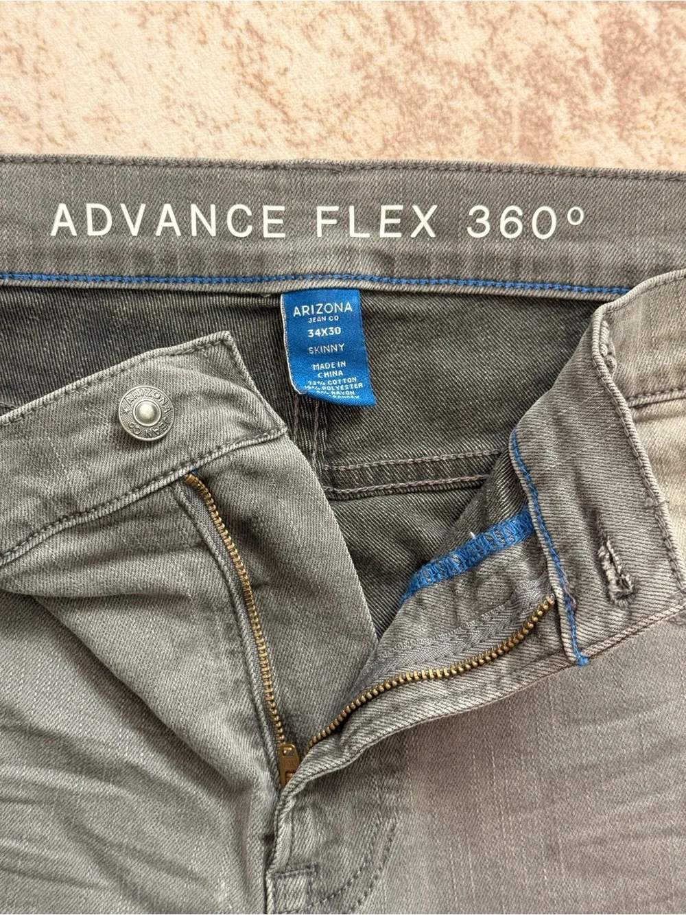Arizona Jean Company Men's Gray Skinny Jeans